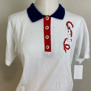 Vintage Cabin Creek Marine Motive Deadstock Polo Shirt